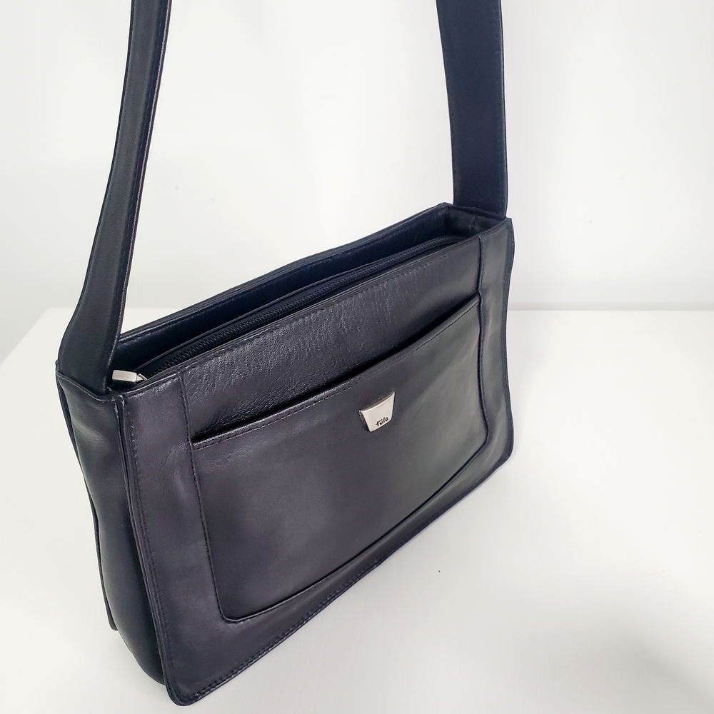 Tula Black Leather Mini Shoulder Bag